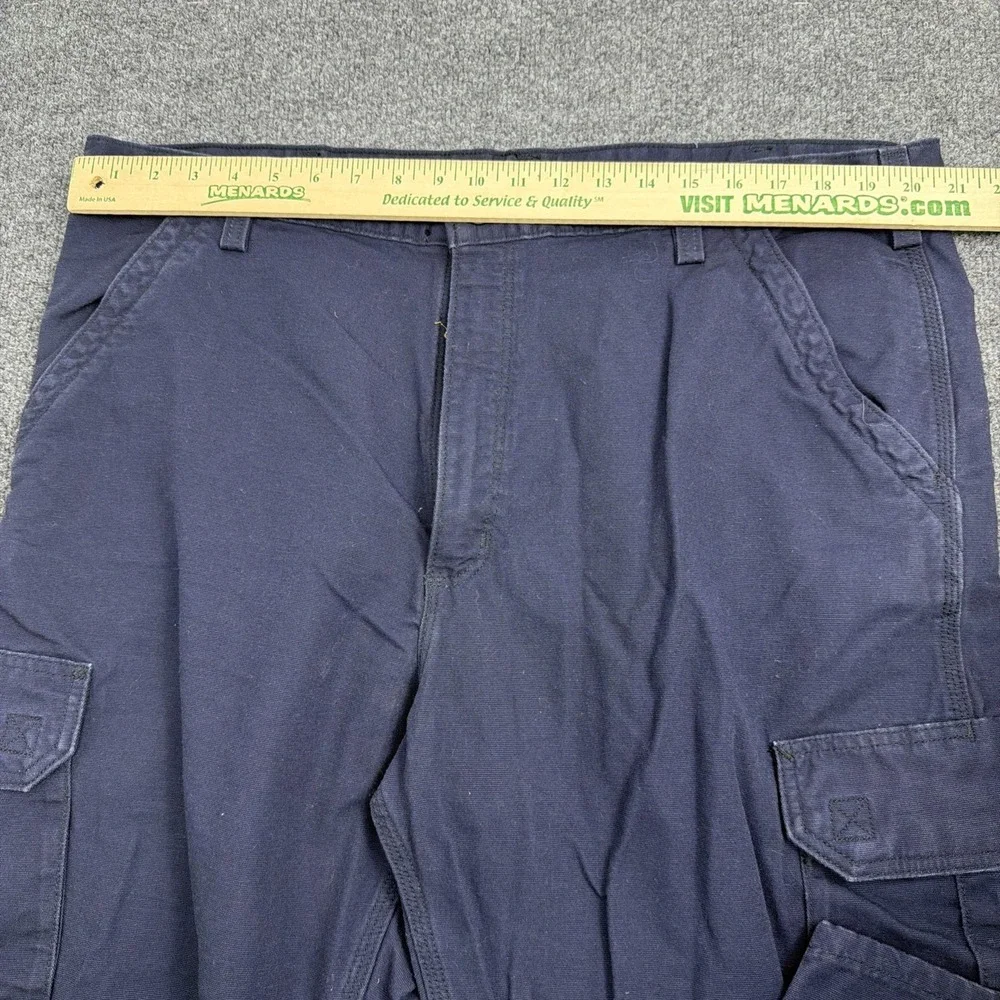 Carhartt FR Cargo Work Pants HRC 2 Mens 42x30 Navy Blue (FRB240-DNY)